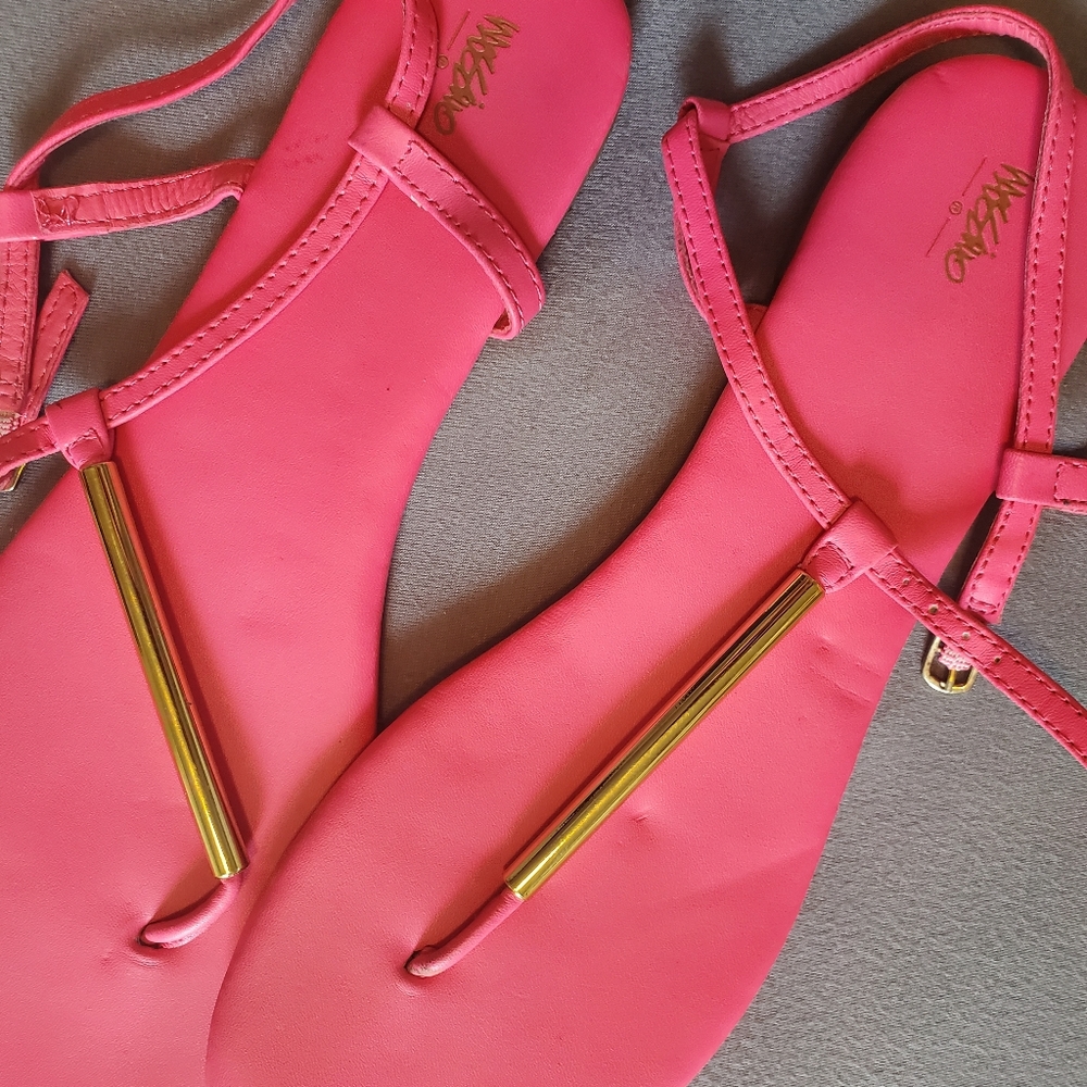 Hot pink sandals